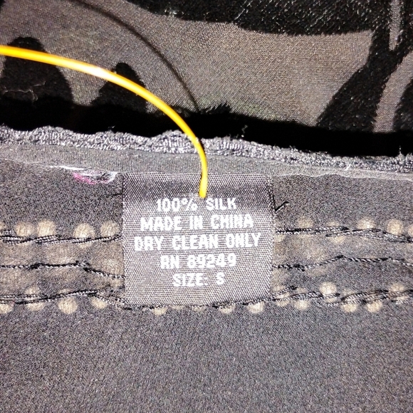 SILK CHIFFON BEADED TUNIC NWOT - Picture 2 of 9